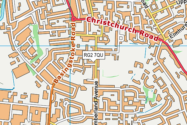 RG2 7QU map - OS VectorMap District (Ordnance Survey) RG2 7QU map - OS VectorMap District (Ordnance Survey)