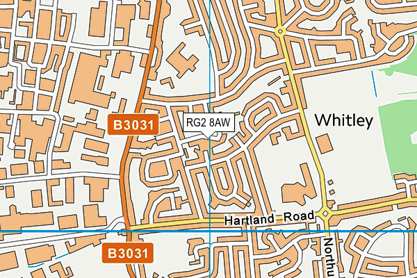 RG2 8AW map - OS VectorMap District (Ordnance Survey) RG2 8AW map - OS VectorMap District (Ordnance Survey)