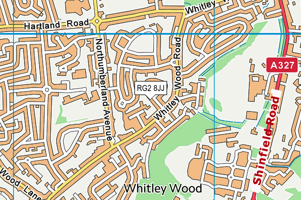 RG2 8JJ map - OS VectorMap District (Ordnance Survey) RG2 8JJ map - OS VectorMap District (Ordnance Survey)