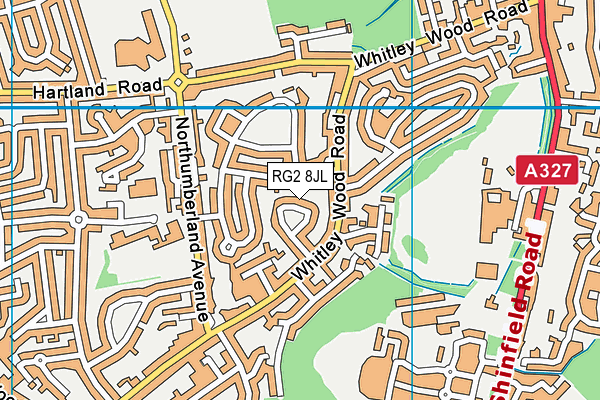 RG2 8JL map - OS VectorMap District (Ordnance Survey) RG2 8JL map - OS VectorMap District (Ordnance Survey)