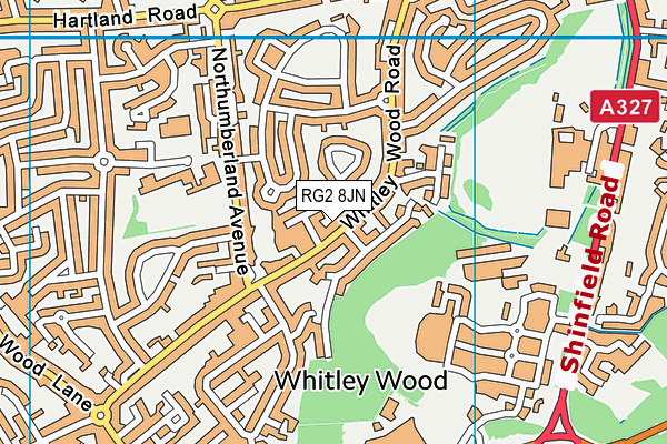 RG2 8JN map - OS VectorMap District (Ordnance Survey) RG2 8JN map - OS VectorMap District (Ordnance Survey)