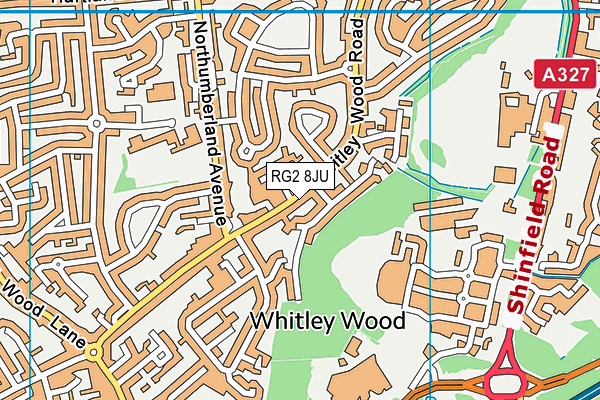 RG2 8JU map - OS VectorMap District (Ordnance Survey) RG2 8JU map - OS VectorMap District (Ordnance Survey)