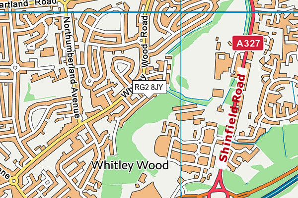 RG2 8JY map - OS VectorMap District (Ordnance Survey) RG2 8JY map - OS VectorMap District (Ordnance Survey)