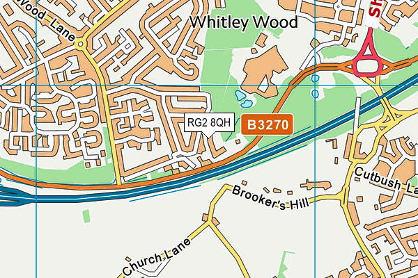 RG2 8QH map - OS VectorMap District (Ordnance Survey) RG2 8QH map - OS VectorMap District (Ordnance Survey)
