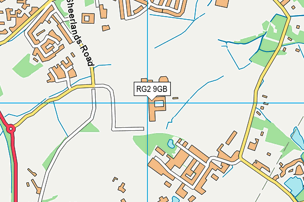 RG2 9GB map - OS VectorMap District (Ordnance Survey) RG2 9GB map - OS VectorMap District (Ordnance Survey)