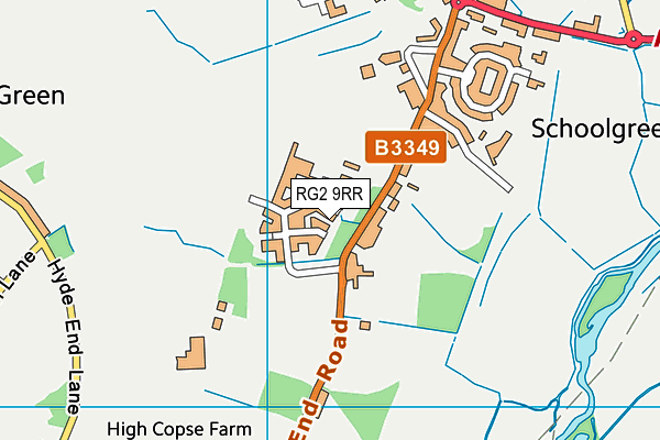 RG2 9RR map - OS VectorMap District (Ordnance Survey) RG2 9RR map - OS VectorMap District (Ordnance Survey)