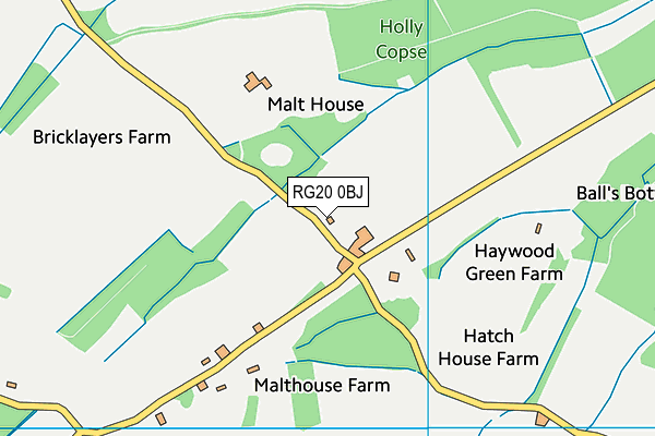 RG20 0BJ map - OS VectorMap District (Ordnance Survey) RG20 0BJ map - OS VectorMap District (Ordnance Survey)