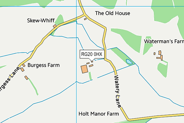 RG20 0HX map - OS VectorMap District (Ordnance Survey) RG20 0HX map - OS VectorMap District (Ordnance Survey)
