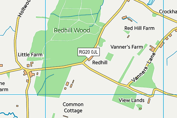 RG20 0JL map - OS VectorMap District (Ordnance Survey) RG20 0JL map - OS VectorMap District (Ordnance Survey)