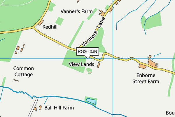 RG20 0JN map - OS VectorMap District (Ordnance Survey) RG20 0JN map - OS VectorMap District (Ordnance Survey)
