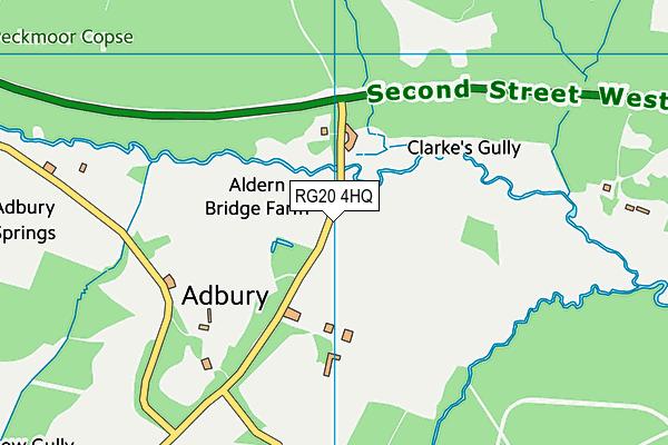 RG20 4HQ map - OS VectorMap District (Ordnance Survey) RG20 4HQ map - OS VectorMap District (Ordnance Survey)