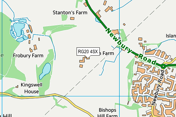 RG20 4SX map - OS VectorMap District (Ordnance Survey) RG20 4SX map - OS VectorMap District (Ordnance Survey)