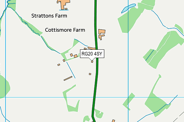 RG20 4SY map - OS VectorMap District (Ordnance Survey) RG20 4SY map - OS VectorMap District (Ordnance Survey)