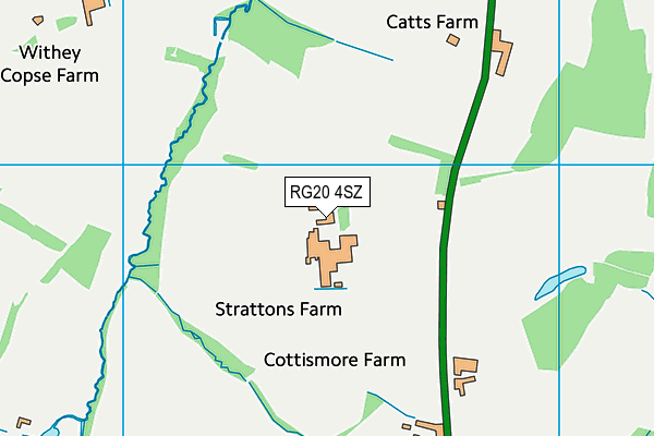 RG20 4SZ map - OS VectorMap District (Ordnance Survey) RG20 4SZ map - OS VectorMap District (Ordnance Survey)
