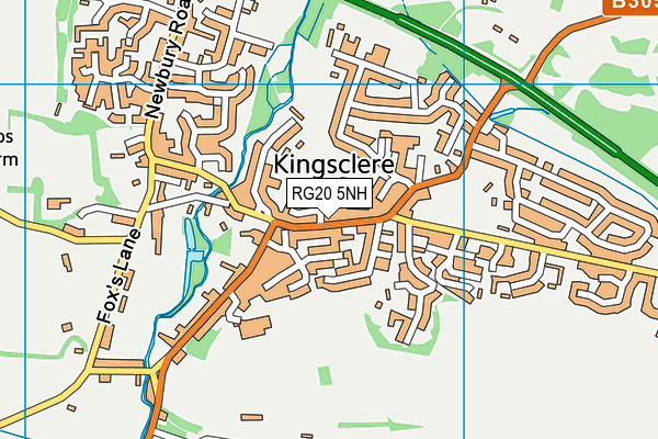 RG20 5NH map - OS VectorMap District (Ordnance Survey) RG20 5NH map - OS VectorMap District (Ordnance Survey)
