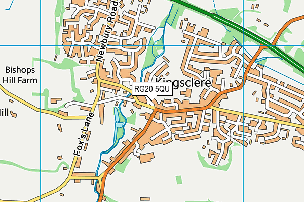 RG20 5QU map - OS VectorMap District (Ordnance Survey) RG20 5QU map - OS VectorMap District (Ordnance Survey)
