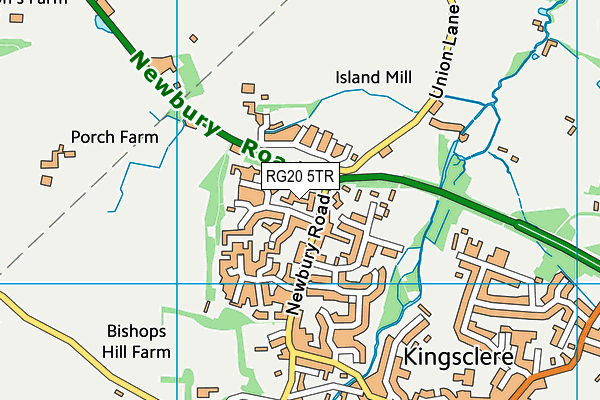 RG20 5TR map - OS VectorMap District (Ordnance Survey) RG20 5TR map - OS VectorMap District (Ordnance Survey)