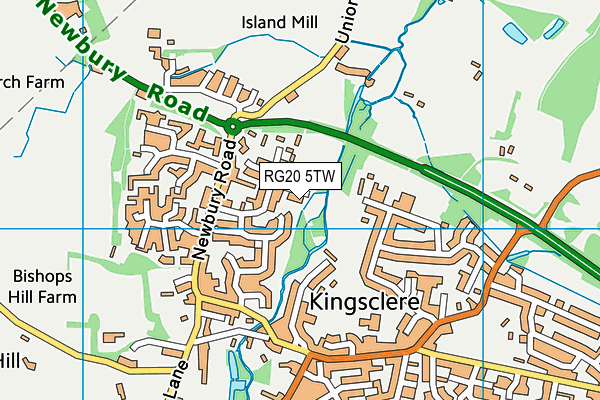 RG20 5TW map - OS VectorMap District (Ordnance Survey) RG20 5TW map - OS VectorMap District (Ordnance Survey)