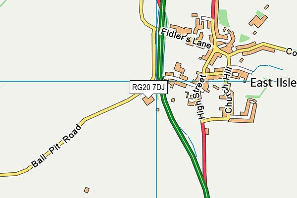 RG20 7DJ map - OS VectorMap District (Ordnance Survey) RG20 7DJ map - OS VectorMap District (Ordnance Survey)