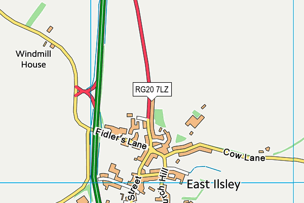RG20 7LZ map - OS VectorMap District (Ordnance Survey) RG20 7LZ map - OS VectorMap District (Ordnance Survey)