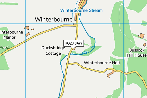 RG20 8AW map - OS VectorMap District (Ordnance Survey) RG20 8AW map - OS VectorMap District (Ordnance Survey)