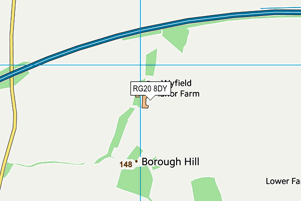 RG20 8DY map - OS VectorMap District (Ordnance Survey) RG20 8DY map - OS VectorMap District (Ordnance Survey)