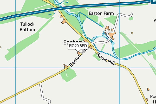 RG20 8ED map - OS VectorMap District (Ordnance Survey) RG20 8ED map - OS VectorMap District (Ordnance Survey)