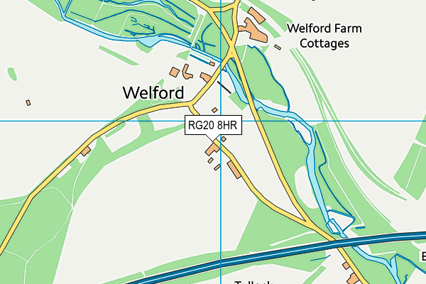 RG20 8HR map - OS VectorMap District (Ordnance Survey)