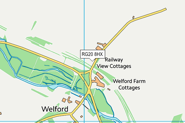 RG20 8HX map - OS VectorMap District (Ordnance Survey) RG20 8HX map - OS VectorMap District (Ordnance Survey)