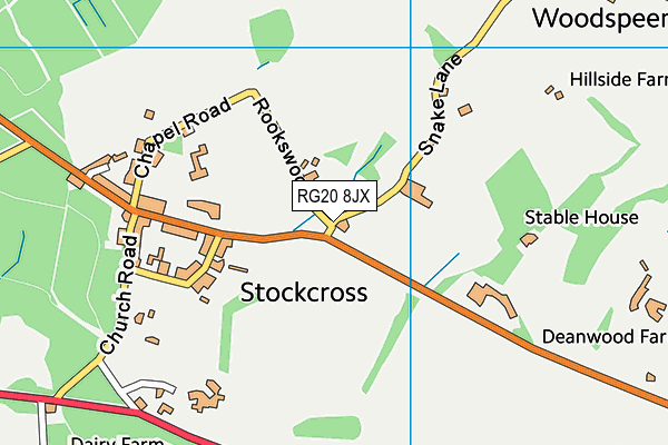 RG20 8JX map - OS VectorMap District (Ordnance Survey) RG20 8JX map - OS VectorMap District (Ordnance Survey)