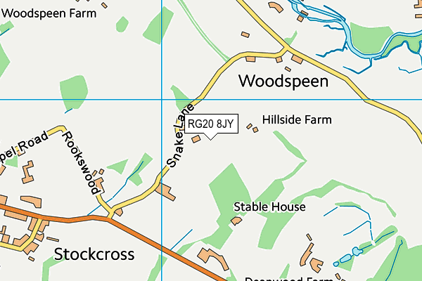 RG20 8JY map - OS VectorMap District (Ordnance Survey) RG20 8JY map - OS VectorMap District (Ordnance Survey)