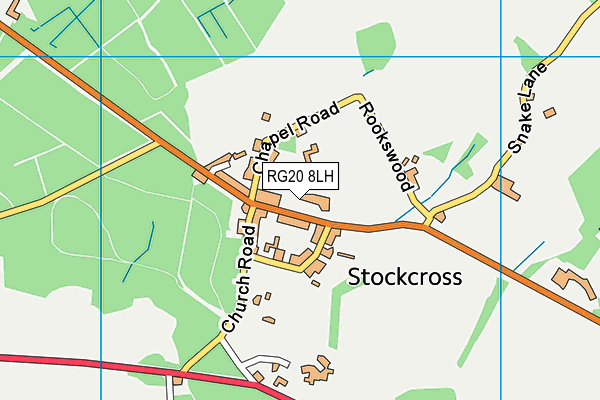 RG20 8LH map - OS VectorMap District (Ordnance Survey) RG20 8LH map - OS VectorMap District (Ordnance Survey)