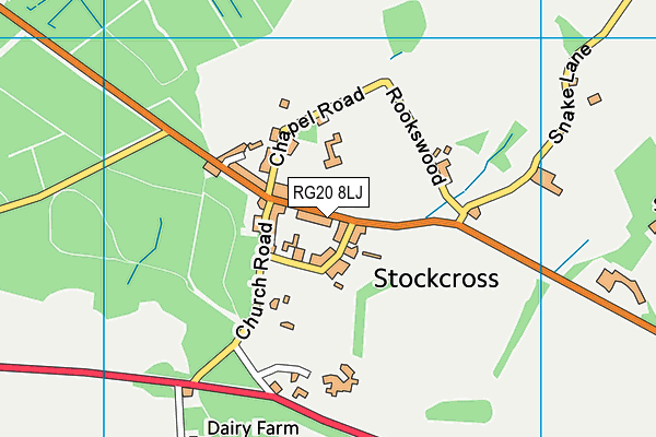 RG20 8LJ map - OS VectorMap District (Ordnance Survey) RG20 8LJ map - OS VectorMap District (Ordnance Survey)