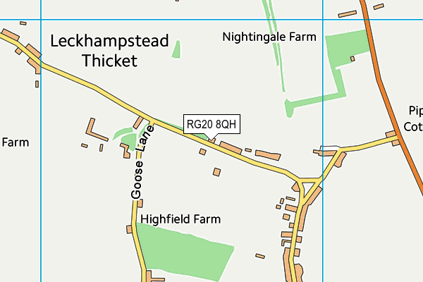 RG20 8QH map - OS VectorMap District (Ordnance Survey) RG20 8QH map - OS VectorMap District (Ordnance Survey)