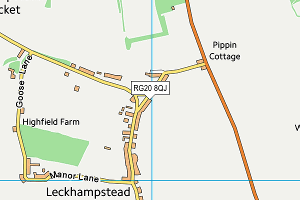 RG20 8QJ map - OS VectorMap District (Ordnance Survey) RG20 8QJ map - OS VectorMap District (Ordnance Survey)