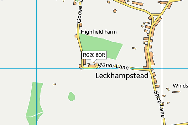 RG20 8QR map - OS VectorMap District (Ordnance Survey)
