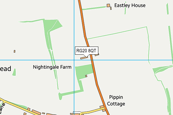 RG20 8QT map - OS VectorMap District (Ordnance Survey) RG20 8QT map - OS VectorMap District (Ordnance Survey)