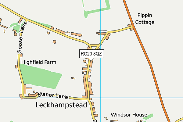 RG20 8QZ map - OS VectorMap District (Ordnance Survey) RG20 8QZ map - OS VectorMap District (Ordnance Survey)