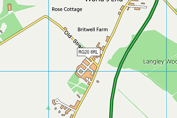 RG20 8RL map - OS VectorMap District (Ordnance Survey) RG20 8RL map - OS VectorMap District (Ordnance Survey)