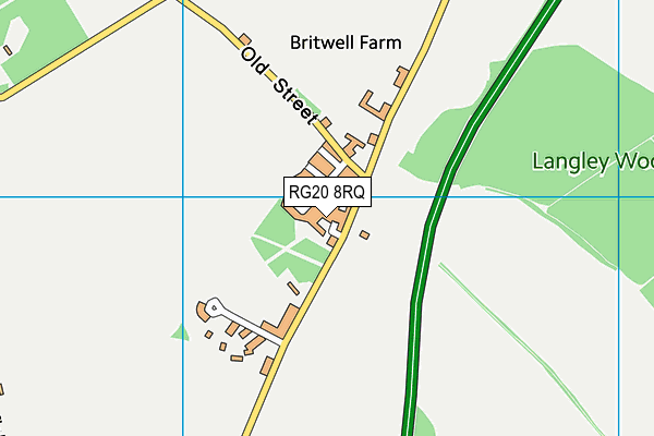 RG20 8RQ map - OS VectorMap District (Ordnance Survey) RG20 8RQ map - OS VectorMap District (Ordnance Survey)