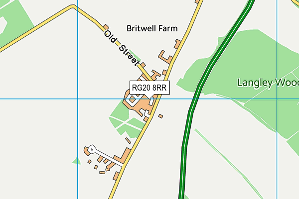 RG20 8RR map - OS VectorMap District (Ordnance Survey) RG20 8RR map - OS VectorMap District (Ordnance Survey)