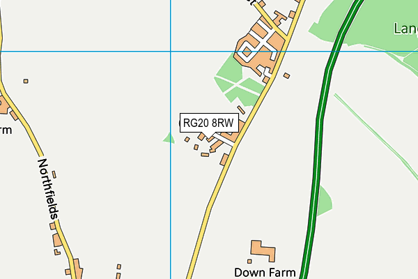 RG20 8RW map - OS VectorMap District (Ordnance Survey) RG20 8RW map - OS VectorMap District (Ordnance Survey)