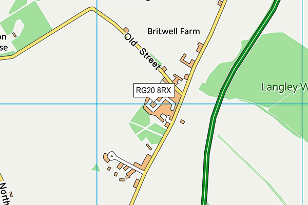 RG20 8RX map - OS VectorMap District (Ordnance Survey) RG20 8RX map - OS VectorMap District (Ordnance Survey)