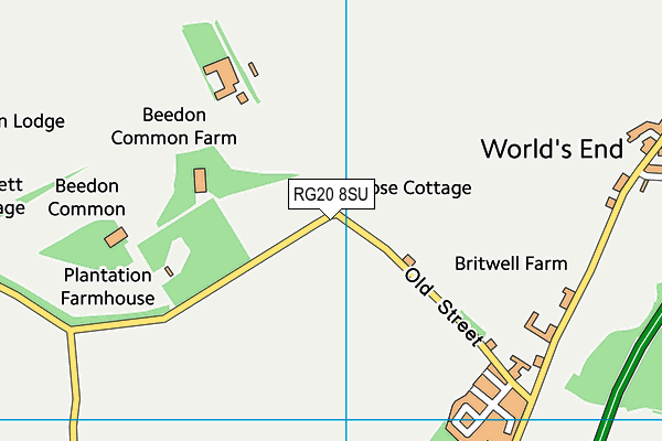 RG20 8SU map - OS VectorMap District (Ordnance Survey) RG20 8SU map - OS VectorMap District (Ordnance Survey)