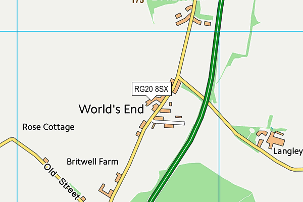 RG20 8SX map - OS VectorMap District (Ordnance Survey) RG20 8SX map - OS VectorMap District (Ordnance Survey)