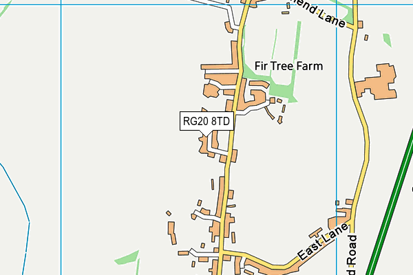 RG20 8TD map - OS VectorMap District (Ordnance Survey) RG20 8TD map - OS VectorMap District (Ordnance Survey)