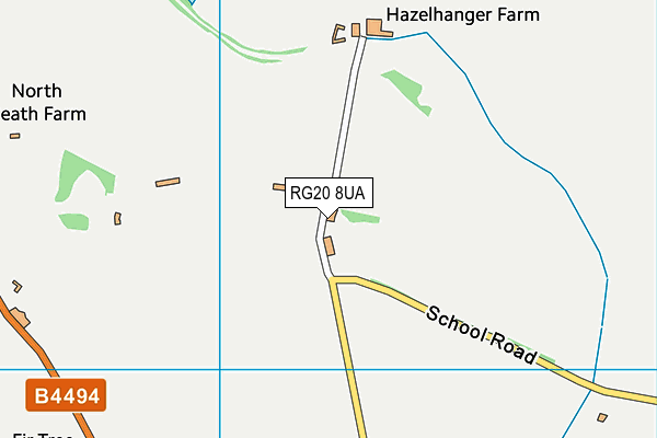 RG20 8UA map - OS VectorMap District (Ordnance Survey)