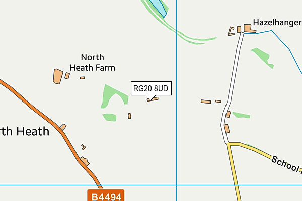 RG20 8UD map - OS VectorMap District (Ordnance Survey) RG20 8UD map - OS VectorMap District (Ordnance Survey)