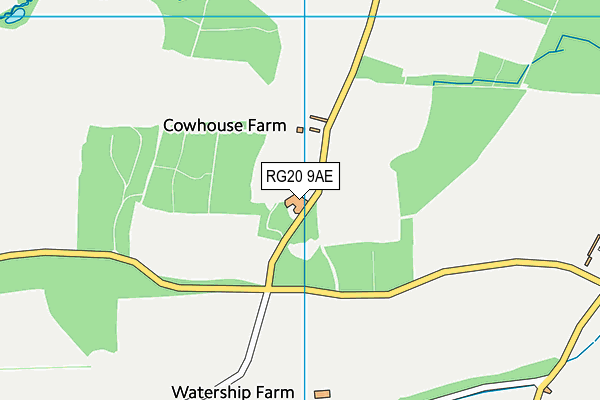 RG20 9AE map - OS VectorMap District (Ordnance Survey) RG20 9AE map - OS VectorMap District (Ordnance Survey)