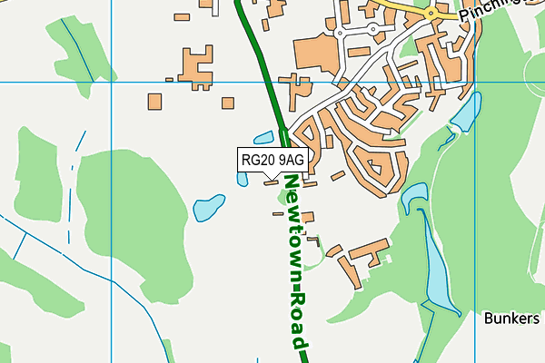 RG20 9AG map - OS VectorMap District (Ordnance Survey) RG20 9AG map - OS VectorMap District (Ordnance Survey)